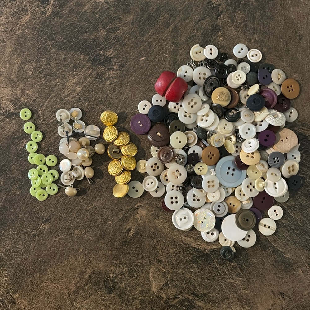 Vintage button lot